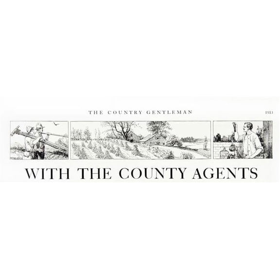 Comic Strip in Country Gentleman Agricultural Magazine From The Early 20th Century Poster Print - 36 x 12 in. - Large