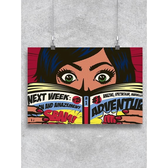 Comic Style Adventure Book Poster -Image by Shutterstock