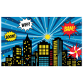 thumbnail image 1 of Comic Style Cityscape Background Banner with Explosion Elements Party Decorations Photo Props Backdrop for Kids Party Themed Party Cosplay Party, 1 of 7