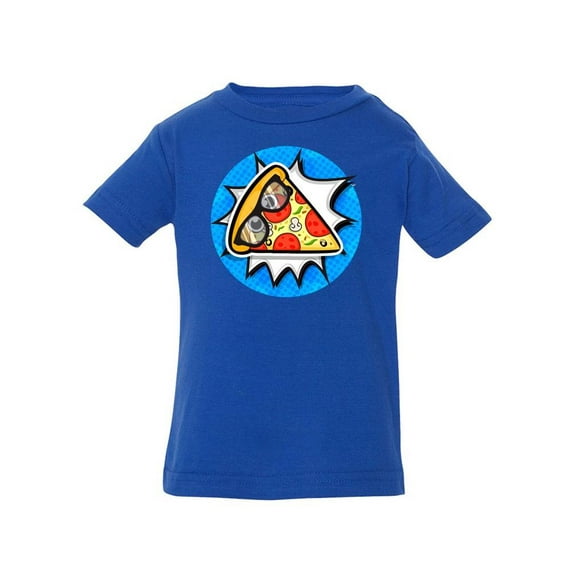 Comic Style Pizza T-Shirt Infant -Image by Shutterstock,  12 Months