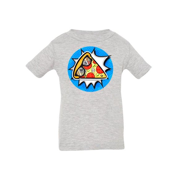 Comic Style Pizza T-Shirt Infant -Image by Shutterstock,  6 Months