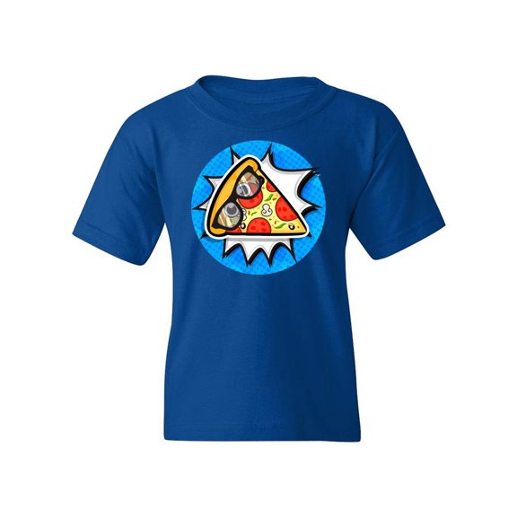 Comic Style Pizza T-Shirt Juniors -Image by Shutterstock,  Medium