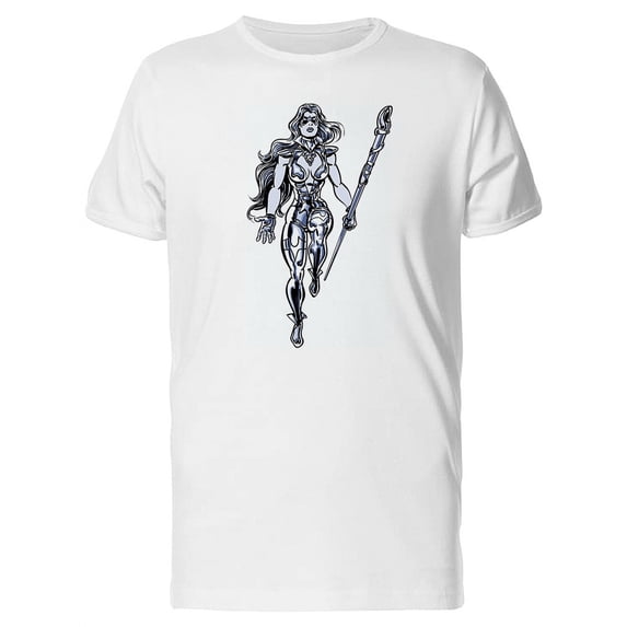 Comic Style Super Wand Girl T-Shirt Men -Image by Shutterstock, Male 4X-Large