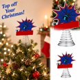 thumbnail image 1 of Comic Style Superhero Web Spiral Christmas Tree Topper with Spring Base and Action Graphic for Holiday Decor, 1 of 9