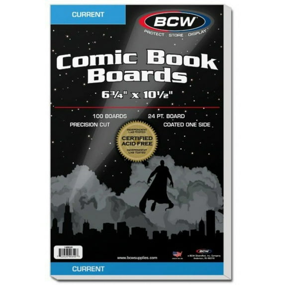 Comic Supplies Current Comic Book Boards (100 Count)
