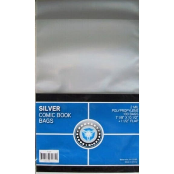 Comic Supplies Silver Comic Book Bags (100 Count)