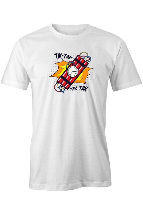 Comic Tik Tok Dynamite T-Shirt | Comic Art White Tee Gift