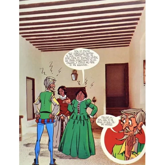 Comic book Animated argument scene story. Decor Poster. Graphic Art Design 24 x 36 Inch Poster