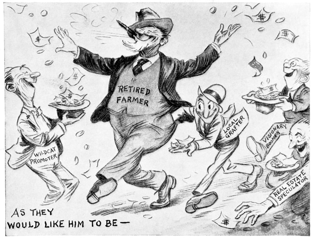 Comic strip in Country Gentleman agricultural magazine from the early 20th century Canvas Art - Remsberg Inc Design Pics (17 x 13)