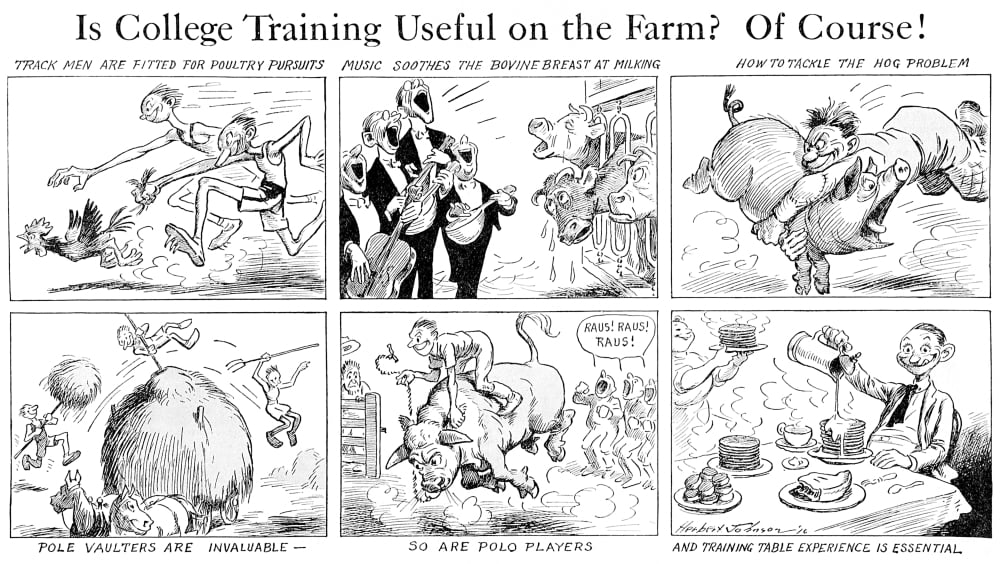 Comic strip in Country Gentleman agricultural magazine from the early 20th century Canvas Art - Remsberg Inc Design Pics (20 x 11)