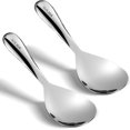 thumbnail image 1 of ABCISI 2Pcs Rice Spoon 304 Stainless Steel Rice Paddle Spoon Thickened Nonstick Rice Spatula Rice Scooper Rice Cooker Spoon Food Serving Spoon Scoop Kitchen Utensils for Home Restaurant Hotel(Bright), 1 of 9