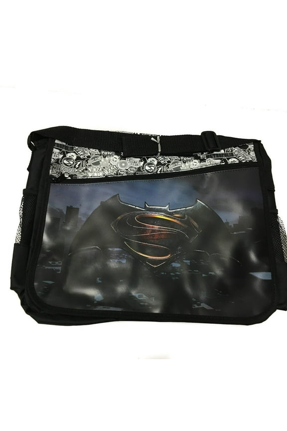 Comics Batman V Superman 16 Large School Messenger Bag Backpack by S Shop