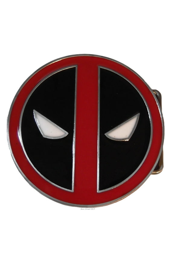 Comics Deadpool Logo Enamel Finish Metal 3" Diameter Belt Buckle