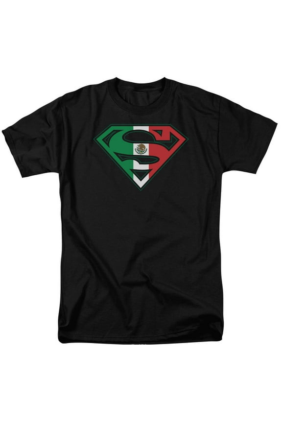 Comics Superman Mexican Flag Shield T-Shirt