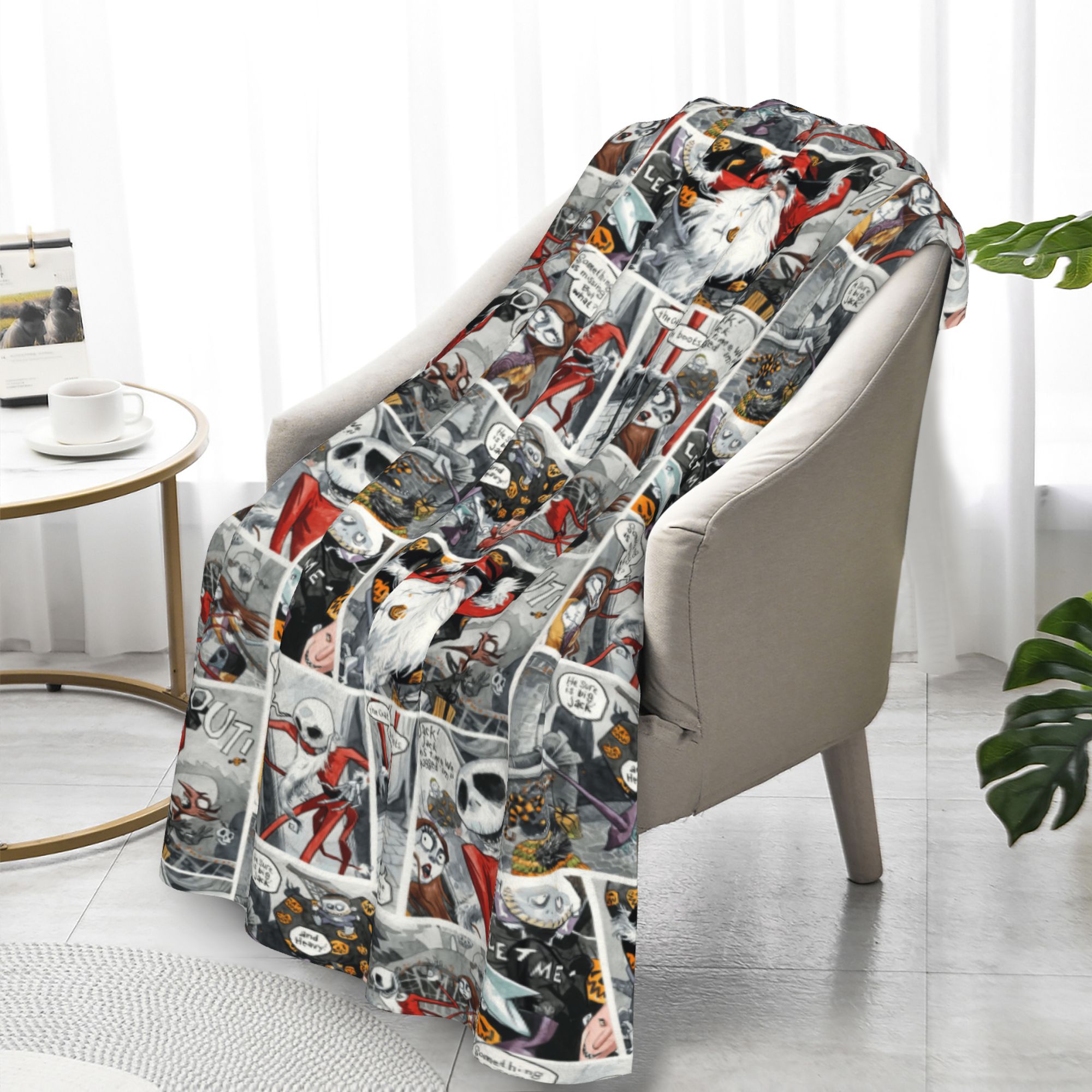 Comics The Nightmare Before Christmas Blanket for Couch Bed Throw