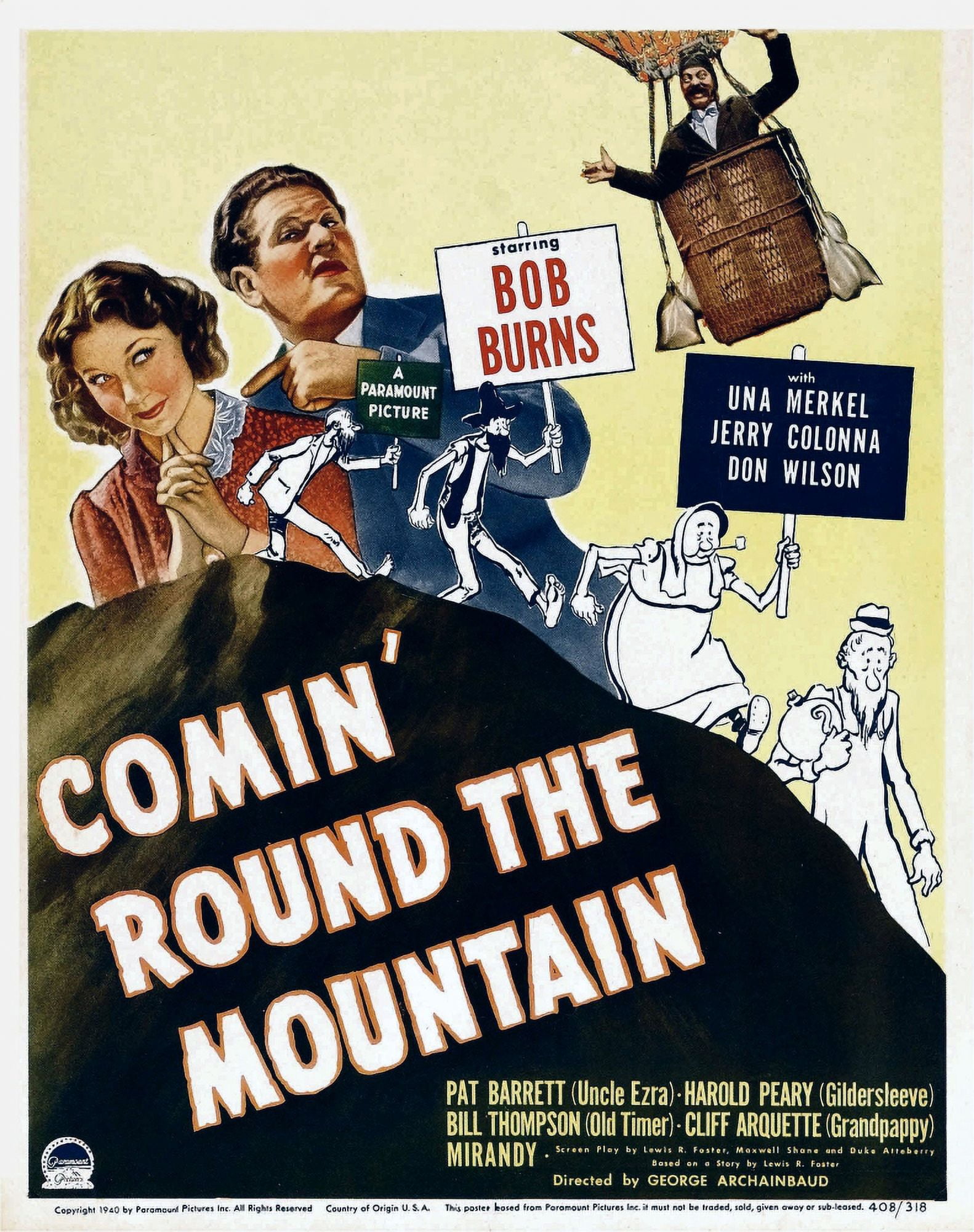 Comin Round The Mountain Canvas Art - (11 x 17)