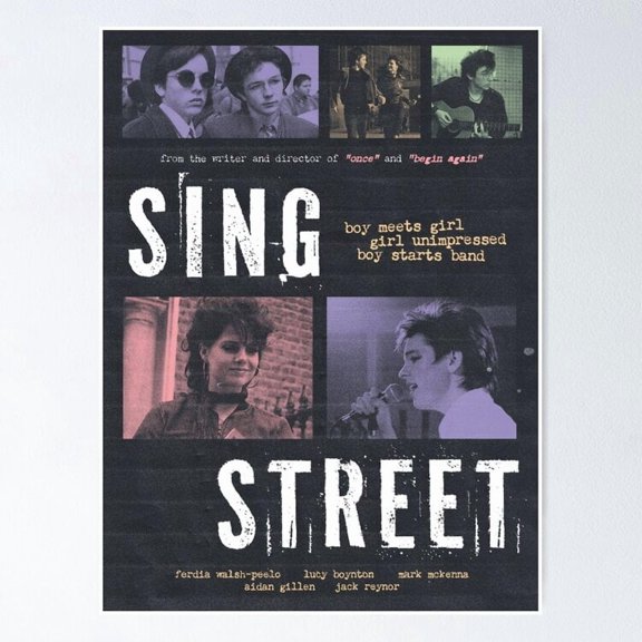 Coming Of Age Musical Drama Sing Street Alternative Cinema Graphic Wall Art, Unframed Poster
