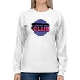 thumbnail image 1 of Coming Out Club Bubblegum Stamp Sweatshirt Women -Smartprints Designs, Female 4X-Large, 1 of 4