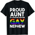 thumbnail image 1 of Coming Out LGBTQ Stuff Rainbow Ally Gay Pride Proud Aunt T-Shirt, 1 of 4