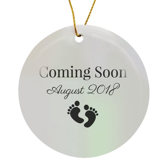 3drose, Coming Soon August 2018, Circle Porcelain Ornament