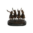 thumbnail image 1 of Nifao Fine Arts Outlet Coming Thru The Rye Small Remington Replica Statue – Bronze Statue on Marble Base, Home Decor, 14"L, 1 of 11