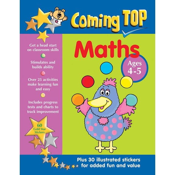Coming Top Maths Ages 4-5 : Get a Head Start on Classroom Skills - With Stickers! (Paperback)