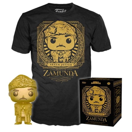 Coming to America Funko POP! Movies Akeem Joffer Prince of Zamunda Vinyl Figure & T-Shirt (Large)