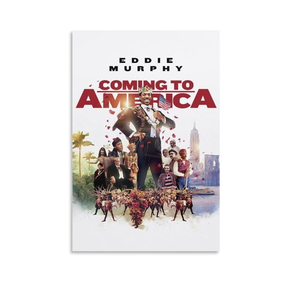 Coming to America Movie Poster Wall Art Picture Painting Poster Canvas Print Posters Artworks Bedroom Living Room Decor 24x36inch(60x90cm)