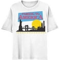 thumbnail image 1 of Coming to America NYC Landscape Movie Logo Unisex Adult Graphic T-Shirt (Large, White), 1 of 2