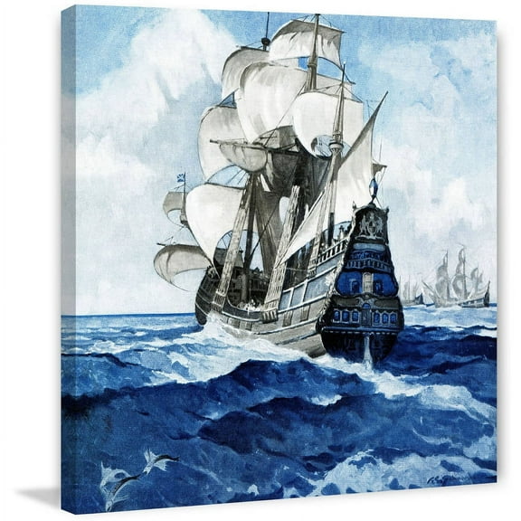 "Coming to Shore" Painting Print on Wrapped Canvas