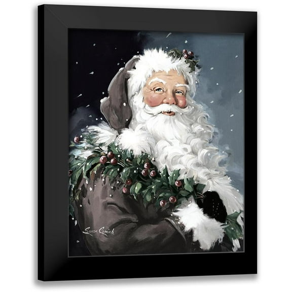Comish, Susan 12x14 Black Modern Framed Museum Art Print Titled - BerryChristmas Colorized
