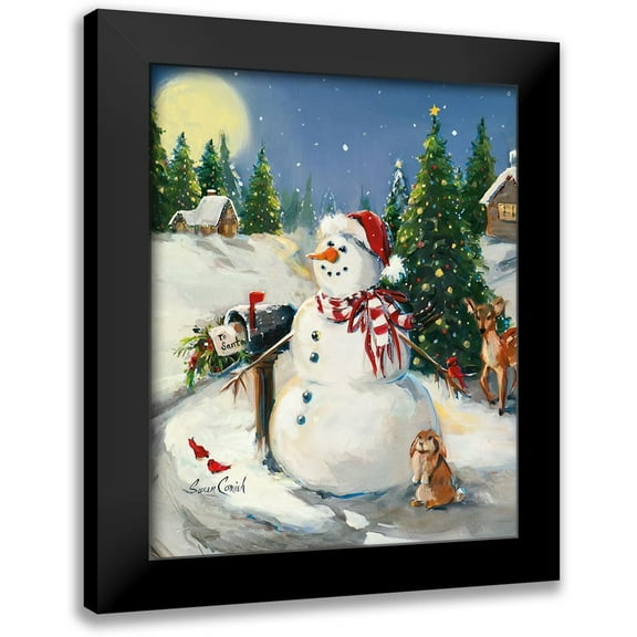 Comish, Susan 12x14 Black Modern Framed Museum Art Print Titled - To Santa