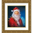 thumbnail image 1 of Comish, Susan 15x17 Gold Ornate Wood Framed with Double Matting Museum Art Print Titled - Santa Portrait, 1 of 4