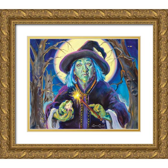 Comish, Susan 23x20 Gold Ornate Wood Framed with Double Matting Museum Art Print Titled - Ill Put A Spell On You