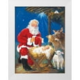 thumbnail image 1 of Comish, Susan 25x32 White Modern Wood Framed Museum Art Print Titled - Nativity Santa, 1 of 4