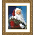 thumbnail image 1 of Comish, Susan 26x32 Gold Ornate Wood Framed with Double Matting Museum Art Print Titled - Berry Christmas, 1 of 4