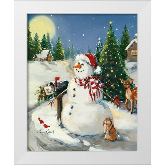 Comish, Susan 26x32 White Modern Wood Framed Museum Art Print Titled - To Santa