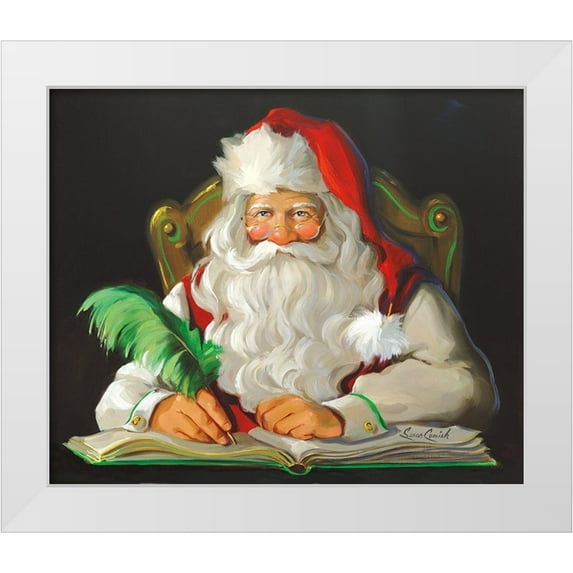 Comish, Susan 30x26 White Modern Wood Framed Museum Art Print Titled - Naughty or Nice