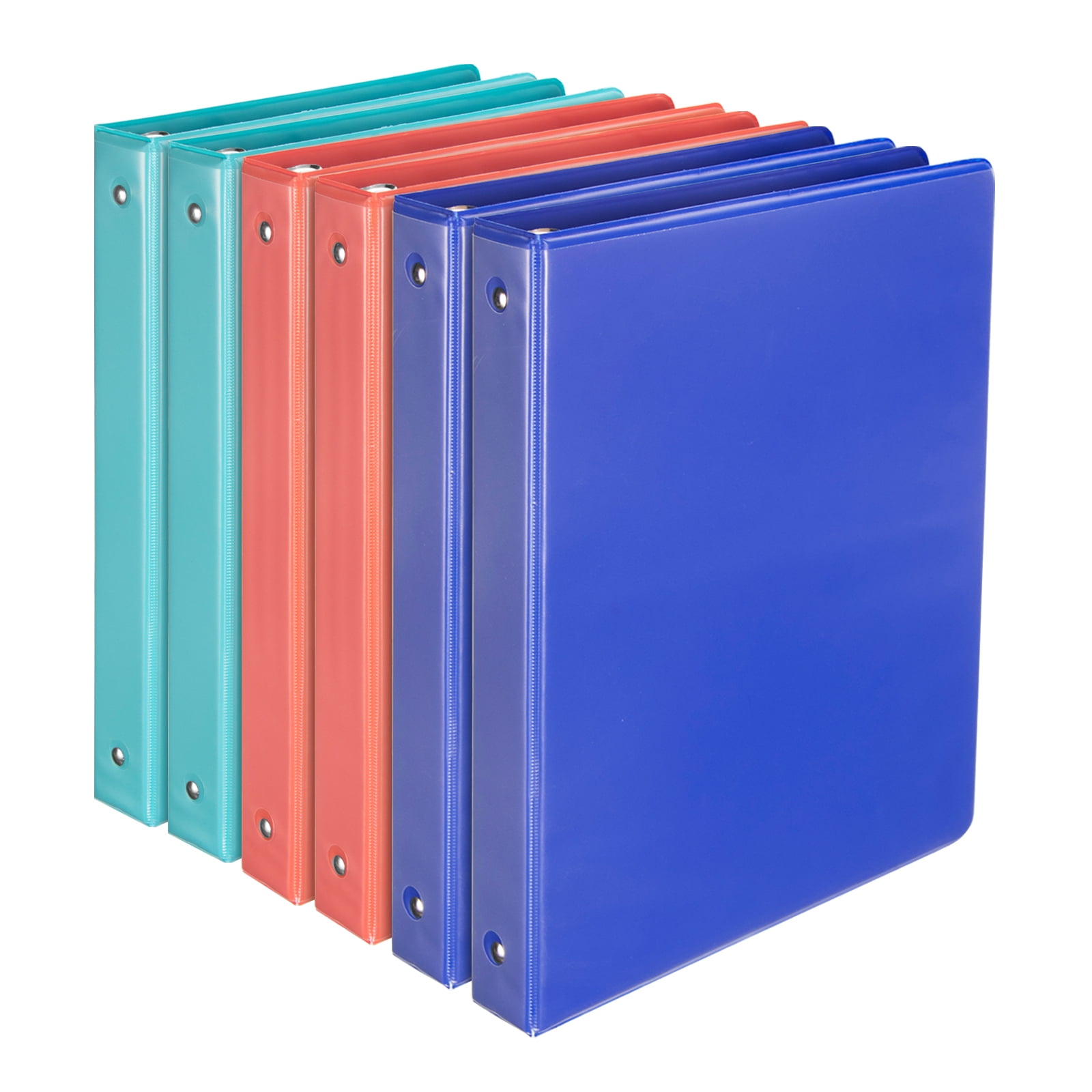 Binder 3 Hole Punch, Assorted Colors, Pack Of 6