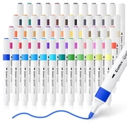 Comix 48 Colors Triangular Barrel Water-Based Acrylic Marker, Art Marker for Painting Stone Ceramic DIY Art