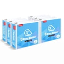 Comix Heavy-duty 3 inch 3 Ring Binder with Clear Cover, D Ring, 725 Sheets Capacity, Office School Supplies, 6-Pack White
