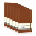 thumbnail image 1 of Comix Hardcover Notebook,Lined Journal for Writing, 240 Pages, 8.5 x 5.4 inch 6 Pack Brown, 1 of 9
