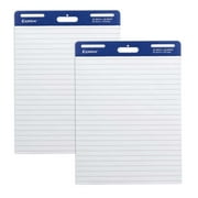 Comix Lined Sticky Easel Pad, 25 x 30 Inches Flip Chart Paper for Teachers, Large Self Stick Easel Paper, 30 Sheets/Pad, 2 Pads/Pack