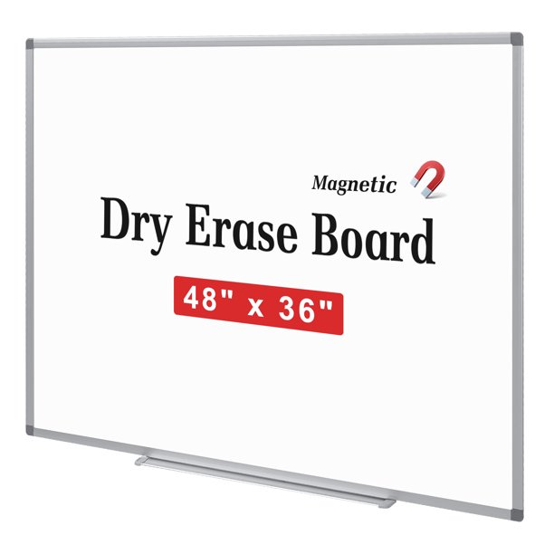 Comix Whiteboard, 48 x 36 inches Wall Mounted Dry Erase Board
