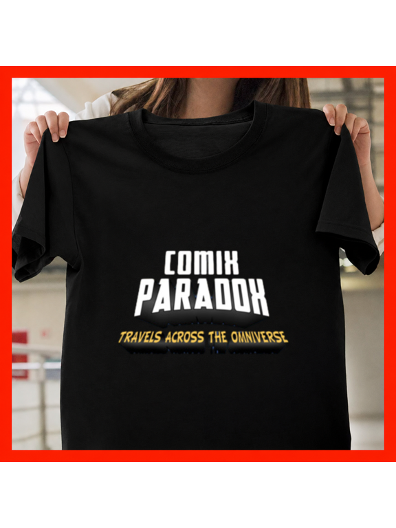 Comix Paradox Retro Vintage Comic Book Store Superhero Art Unisex T-Shirt, S-3XL