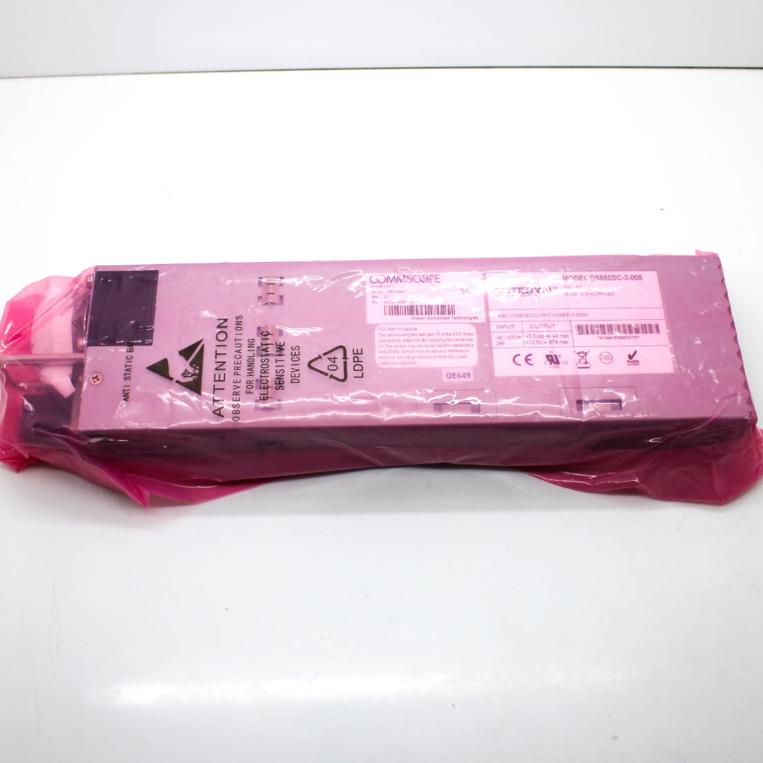 CommScope 7637443-02 7681202 Artesyn 850W Power Supply Kit DS850DC-3-008