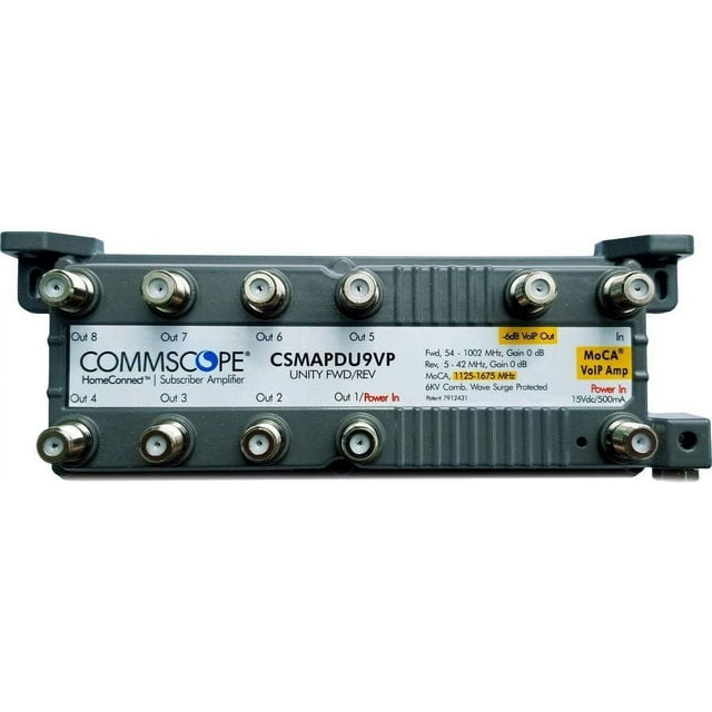 CommScope CSMAPDU9VPI 9Port Home Connect Passive VoIP Amplifier W