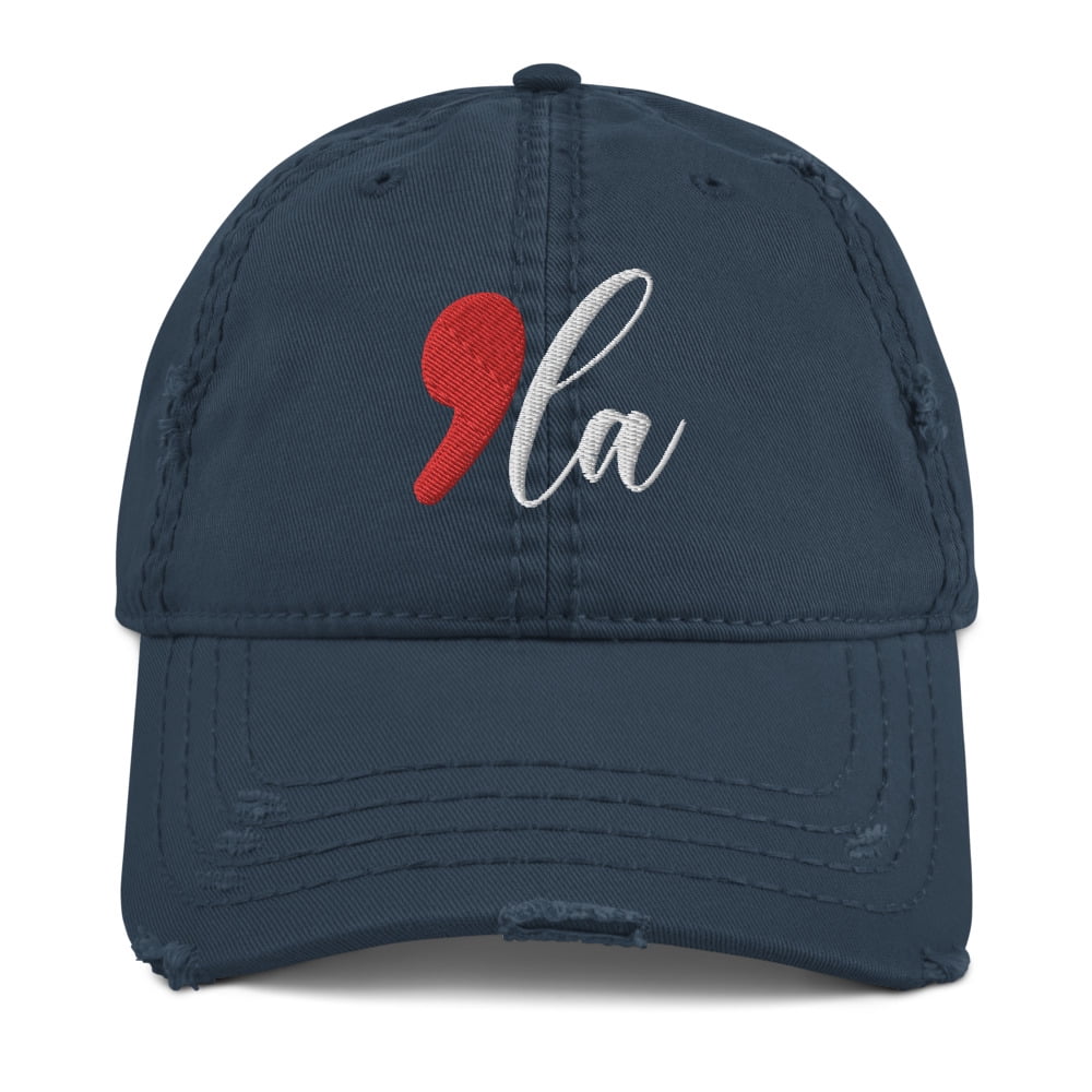 Comma La hat, Embroidered Distressed Dad Hat, Kamala Harris hat, Kamala ...