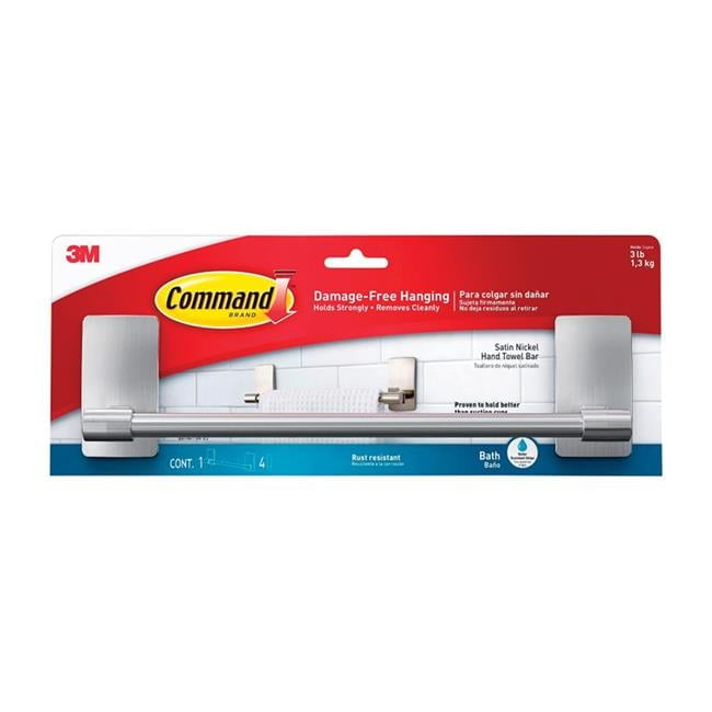 Command  11.75 in. Medium Adhesive Strips Hanger  Plastic - 3 lbs