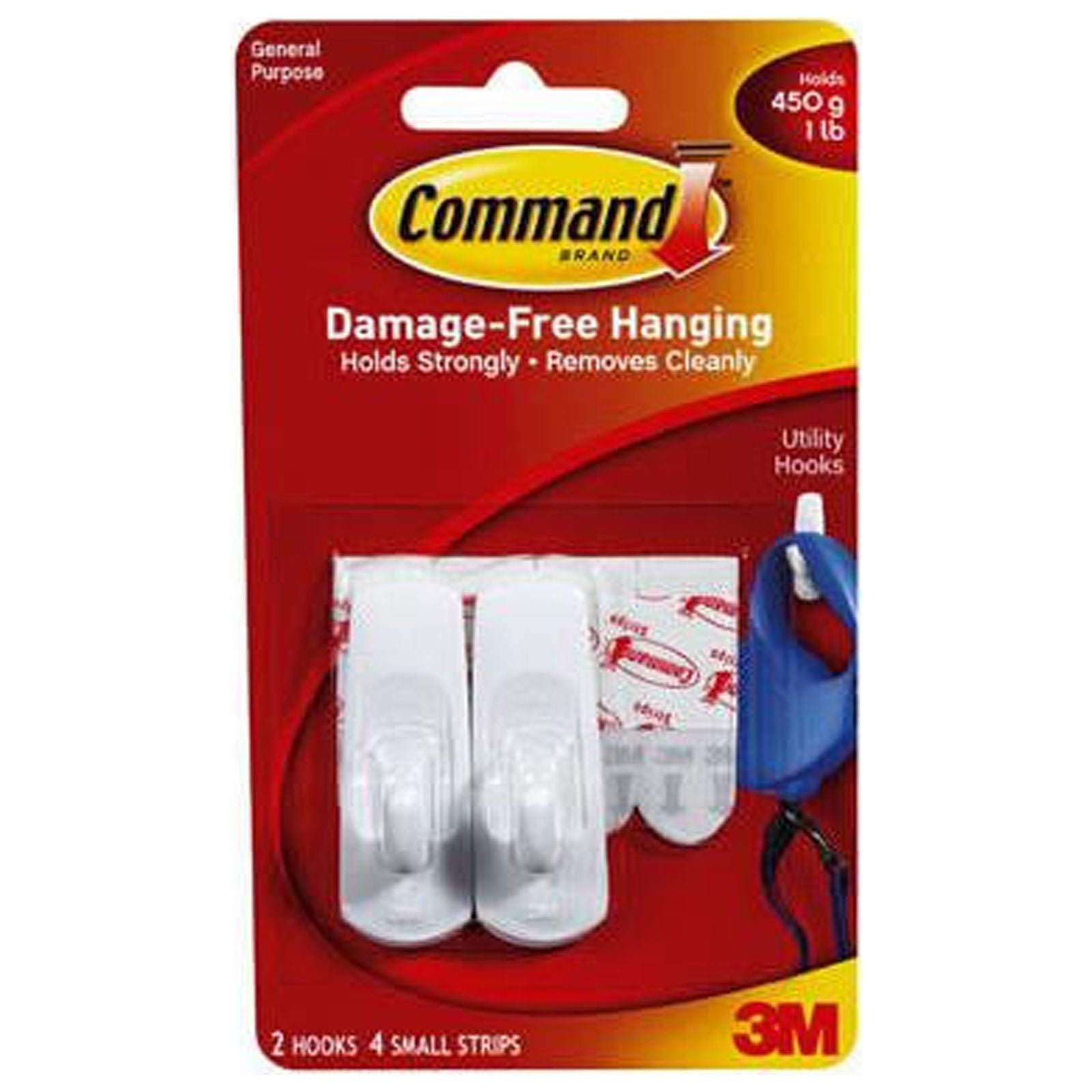 Command 17002ES Small Hooks, 2-Pk. - Quantity 6